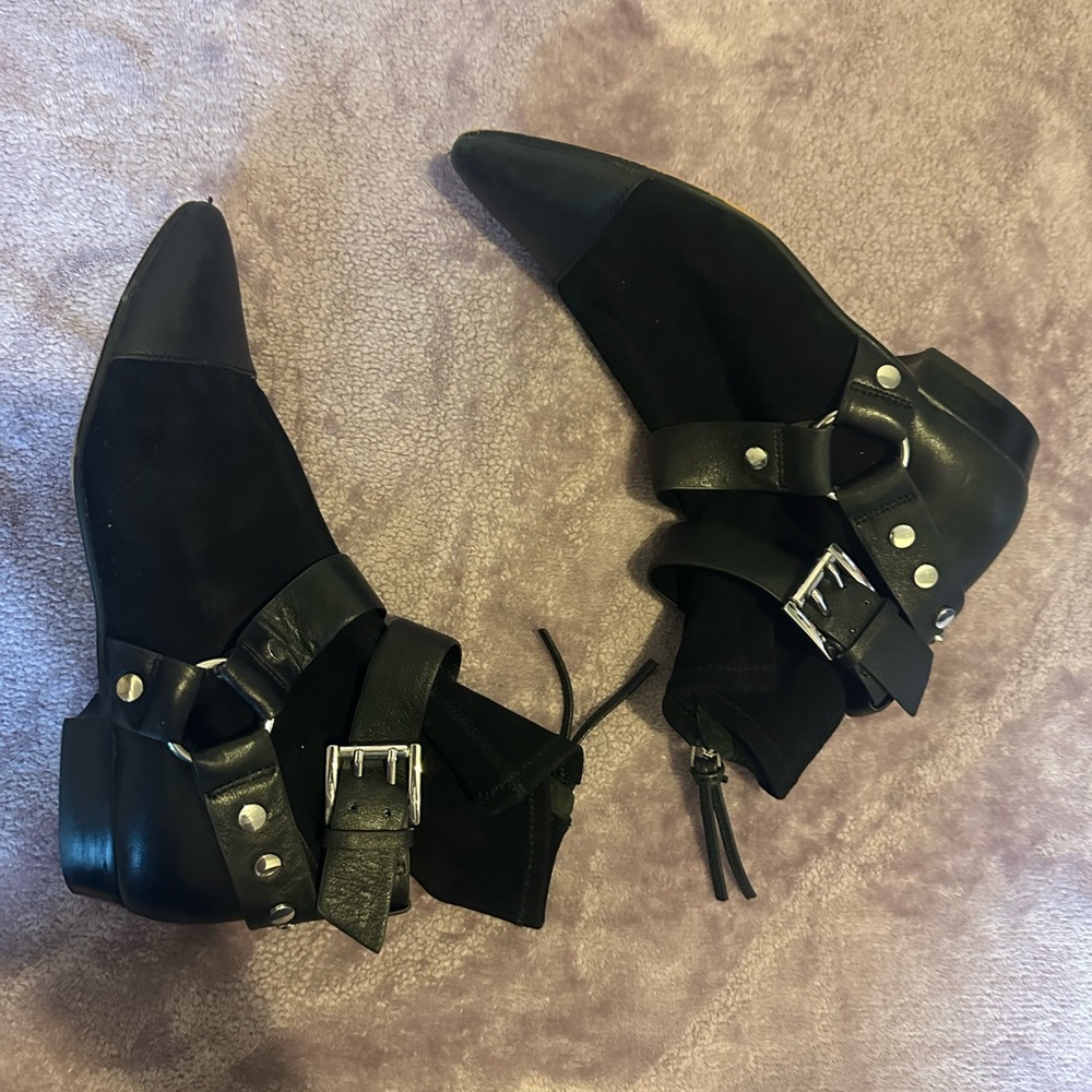 Rebecca minkoff black ankle boots sz 7